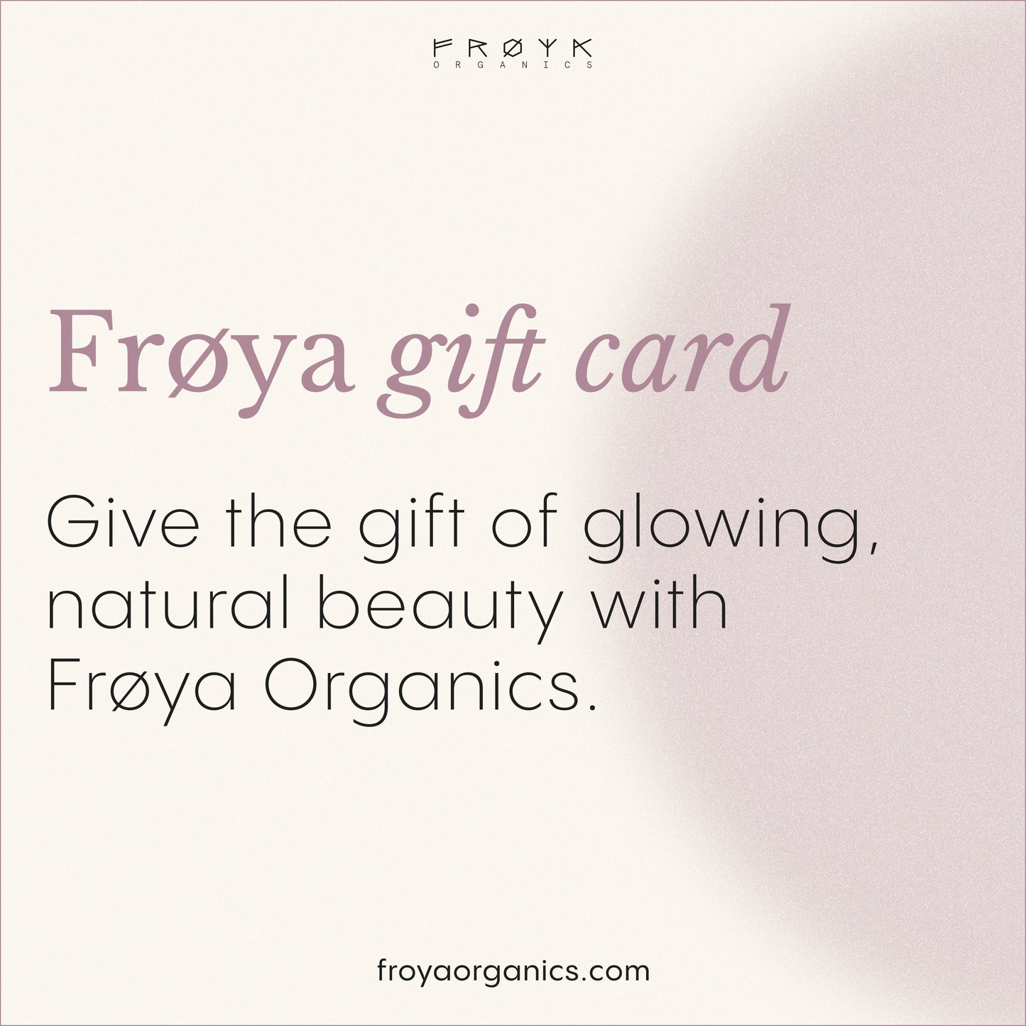 Frøya gift card
