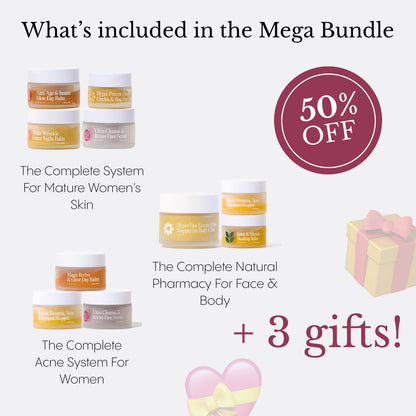 Mega Gift Bundle: All Products at 50% off + 3 Gifts